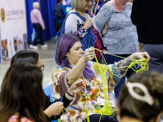 Hands-on crafting at the festival